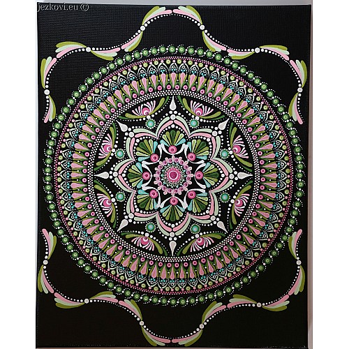Mandala obdélník 24 cm x 30 cm