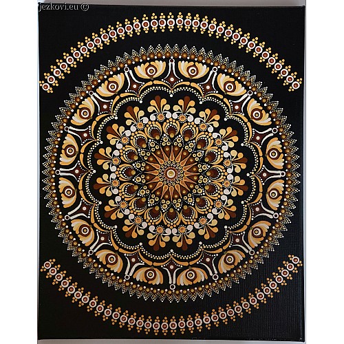 Mandala obdélník 24 cm x 30 cm
