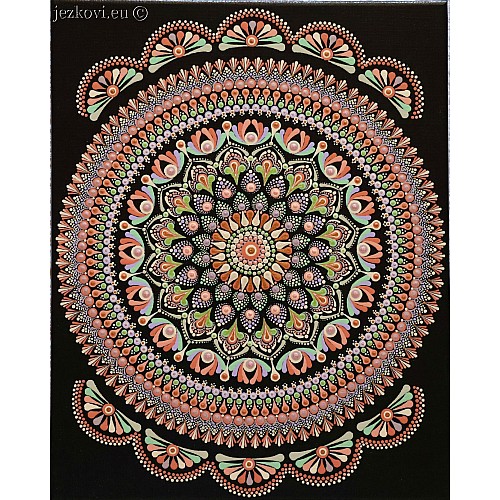 Mandala obdélník 24 cm x 30 cm