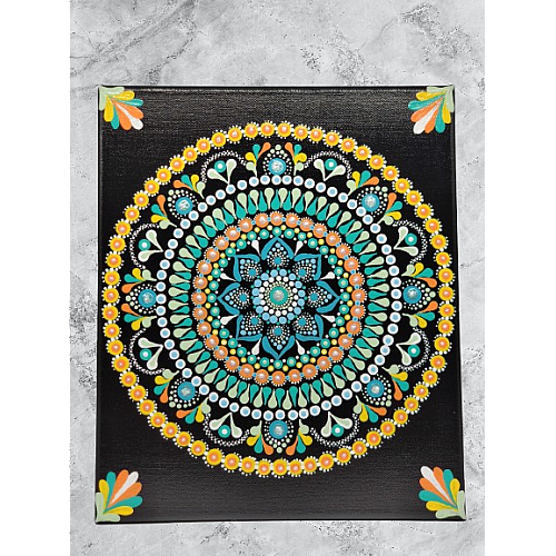 Mandala obdélník 25 cm x 30 cm