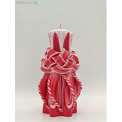 Ručně vyřezávaná svíčka 17 cm