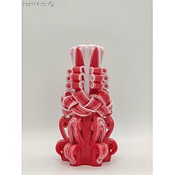 Ručně vyřezávaná svíčka 17 cm