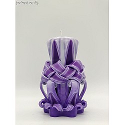 Ručně vyřezávaná svíčka 13 cm