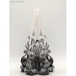 Ručně vyřezávaná svíčka 18 cm