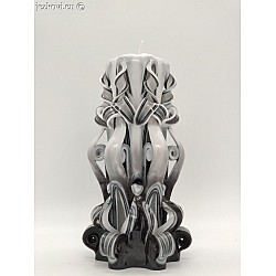 Ručně vyřezávaná svíčka 17 cm