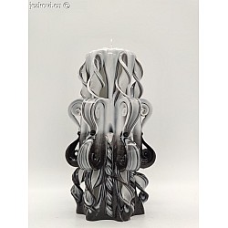 Ručně vyřezávaná svíčka 17 cm