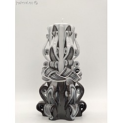 Ručně vyřezávaná svíčka 17 cm Ručně vyřezávaná svíčka 17 cm