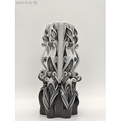 Ručně vyřezávaná svíčka 17 cm