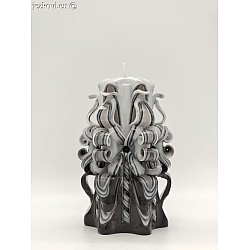 Ručně vyřezávaná svíčka 13 cm