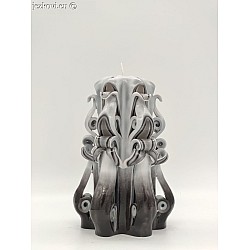 Ručně vyřezávaná svíčka 13 cm