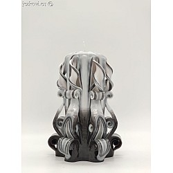 Ručně vyřezávaná svíčka 13 cm