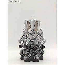 Ručně vyřezávaná svíčka 13 cm