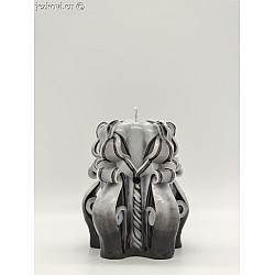 Ručně vyřezávaná svíčka 10 cm