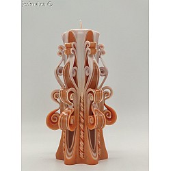 Ručně vyřezávaná svíčka 17 cm