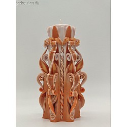 Ručně vyřezávaná svíčka 17 cm