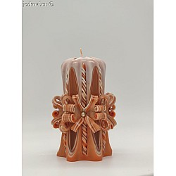 Ručně vyřezávaná svíčka 13 cm