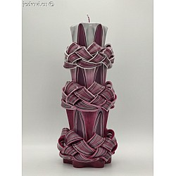 Ručně vyřezávaná svíčka 20 cm Ručně vyřezávaná svíčka 20 cm