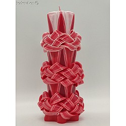 Ručně vyřezávaná svíčka 20 cm