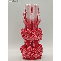 Ručně vyřezávaná svíčka 20 cm