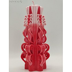 Ručně vyřezávaná svíčka 20 cm