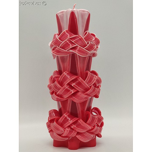 Ručně vyřezávaná svíčka 20 cm