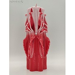 Ručně vyřezávaná svíčka 20 cm