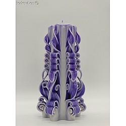 Ručně vyřezávaná svíčka 17 cm