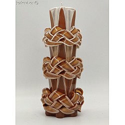 Ručně vyřezávaná svíčka 20 cm