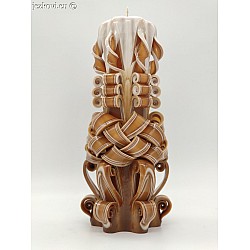 Ručně vyřezávaná svíčka 20 cm