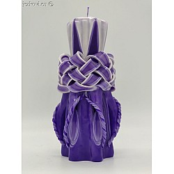 Ručně vyřezávaná svíčka 17 cm