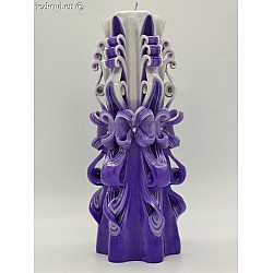 Ručně vyřezávaná svíčka 20 cm