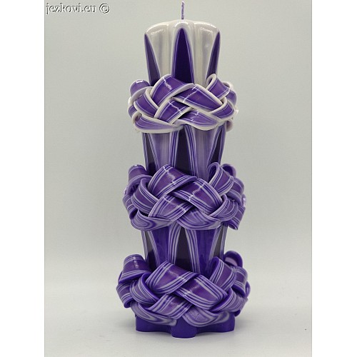 Ručně vyřezávaná svíčka 20 cm