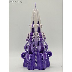 Ručně vyřezávaná svíčka 18 cm