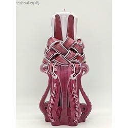 Ručně vyřezávaná svíčka 20 cm