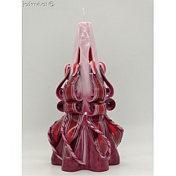 Ručně vyřezávaná svíčka 18 cm Ručně vyřezávaná svíčka 18 cm
