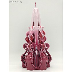 Ručně vyřezávaná svíčka 18 cm Ručně vyřezávaná svíčka 18 cm