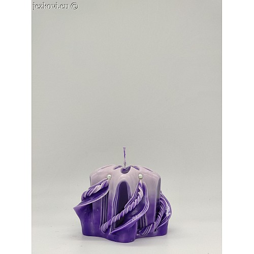 Ručně vyřezávaná svíčka 5 cm