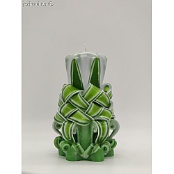 Ručně vyřezávaná svíčka 13 cm