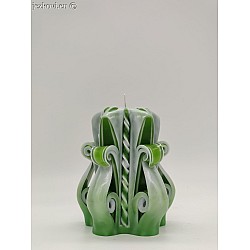 Ručně vyřezávaná svíčka 10 cm