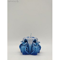 Ručně vyřezávaná svíčka 5 cm