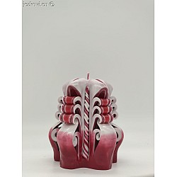 Ručně vyřezávaná svíčka 10 cm