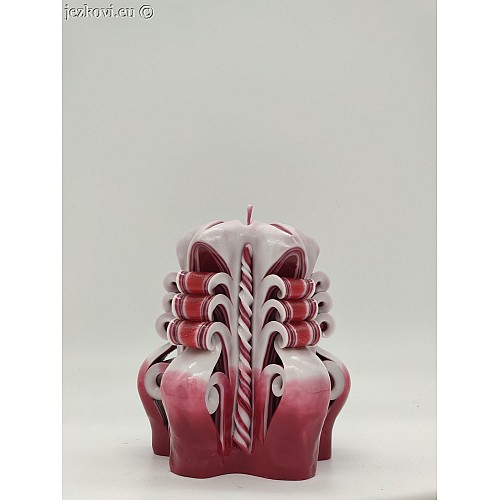 Ručně vyřezávaná svíčka 10 cm