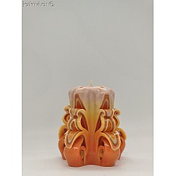 Ručně vyřezávaná svíčka 10 cm