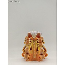 Ručně vyřezávaná svíčka 10 cm