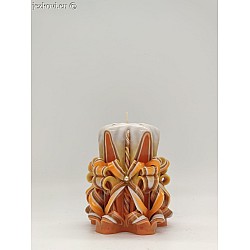 Ručně vyřezávaná svíčka 10 cm