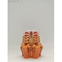 Ručně vyřezávaná svíčka 10 cm