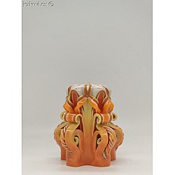 Ručně vyřezávaná svíčka 10 cm