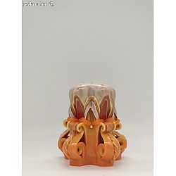 Ručně vyřezávaná svíčka 10 cm