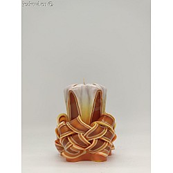 Ručně vyřezávaná svíčka 10 cm