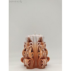 Ručně vyřezávaná svíčka 10 cm